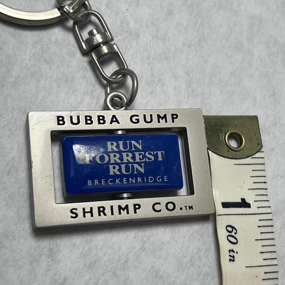 Bubba Gump‎ Shrimp Co Keychain Forrest Gump Run Stop Breckenridge Souvenir
